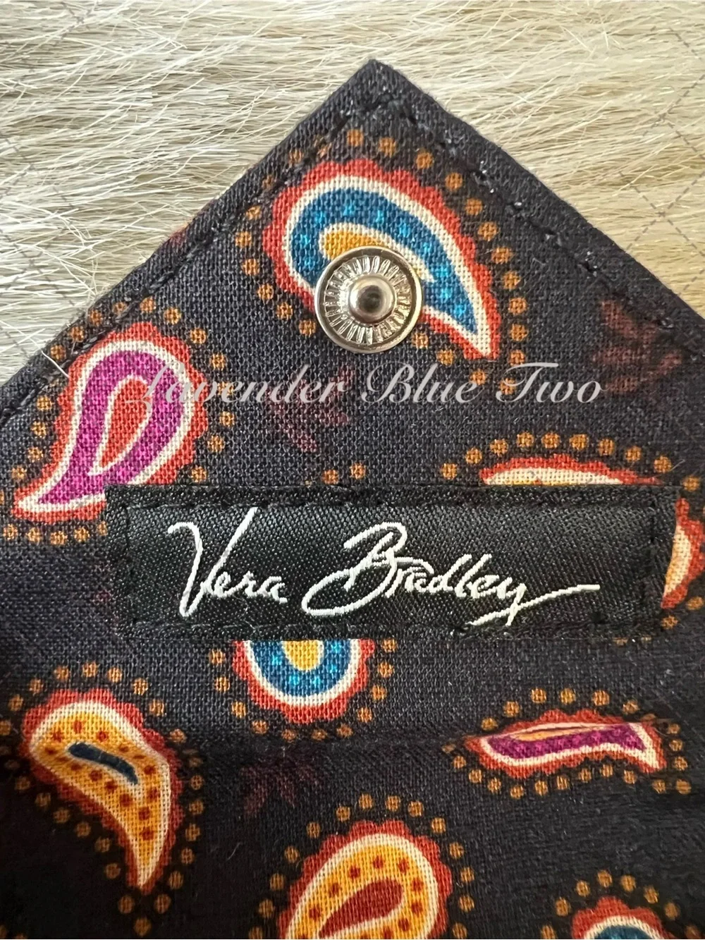 NEW Vintage VERA BRADLEY Kensington 2007 Luggage Tag Envelope Style Card  2007